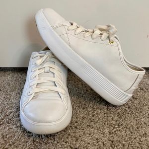 Cole Haan White Platform Shoes